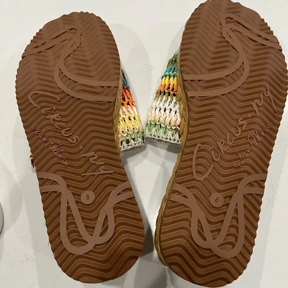NWOT Circus by Sam Edelman Multicolor Wallis Slide Sandals - Picture 6 of 6